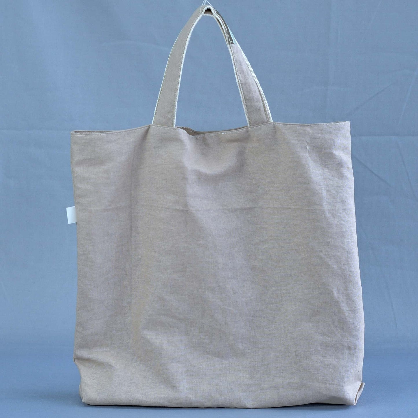 ingriTAO Appliqué Fern Leaf Linen Shopping Tote Handbag - ingriTAO
