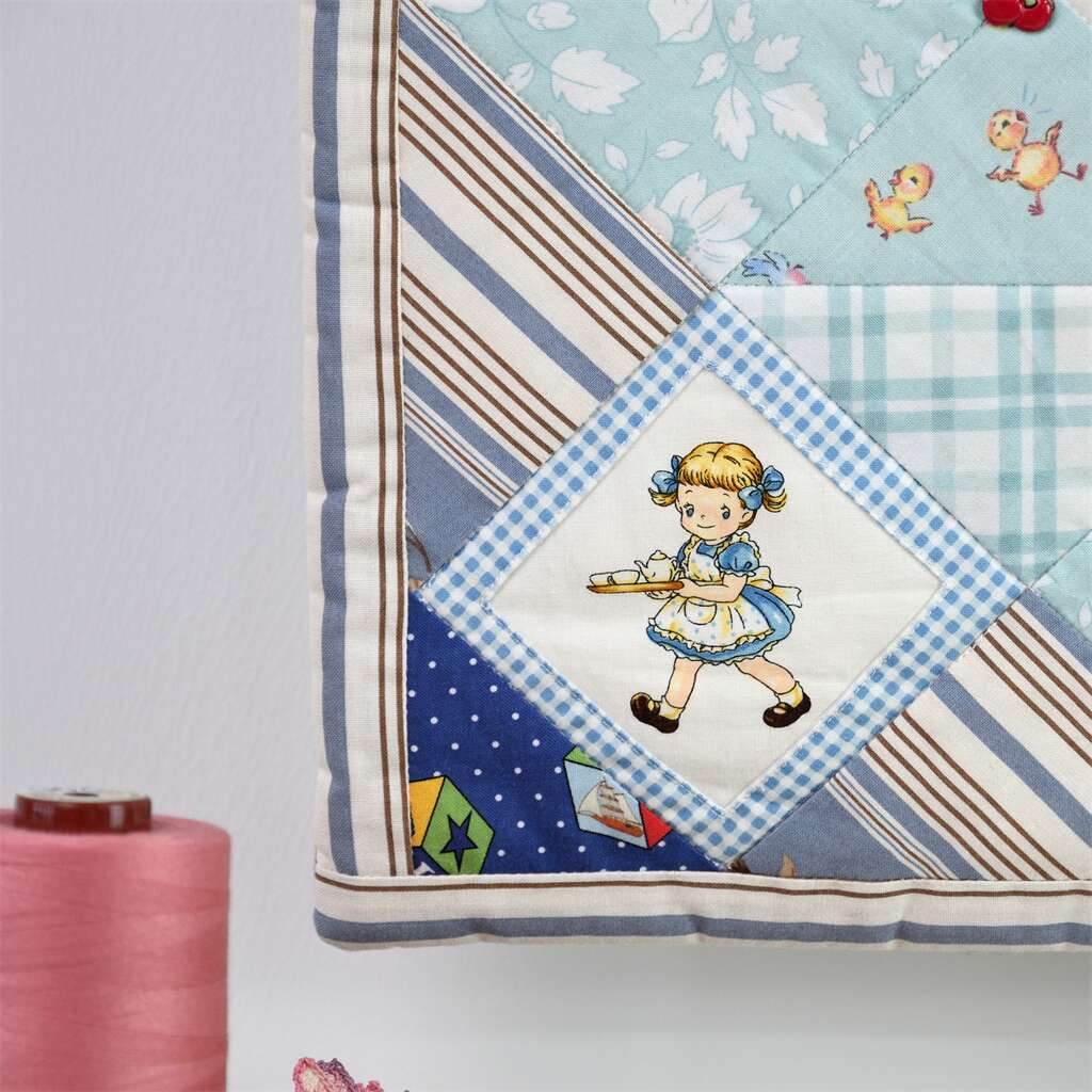 ingriTAO Handcrafted Nine - Patches Patchwork Cushion Cover Pillow Cover - ingriTAO
