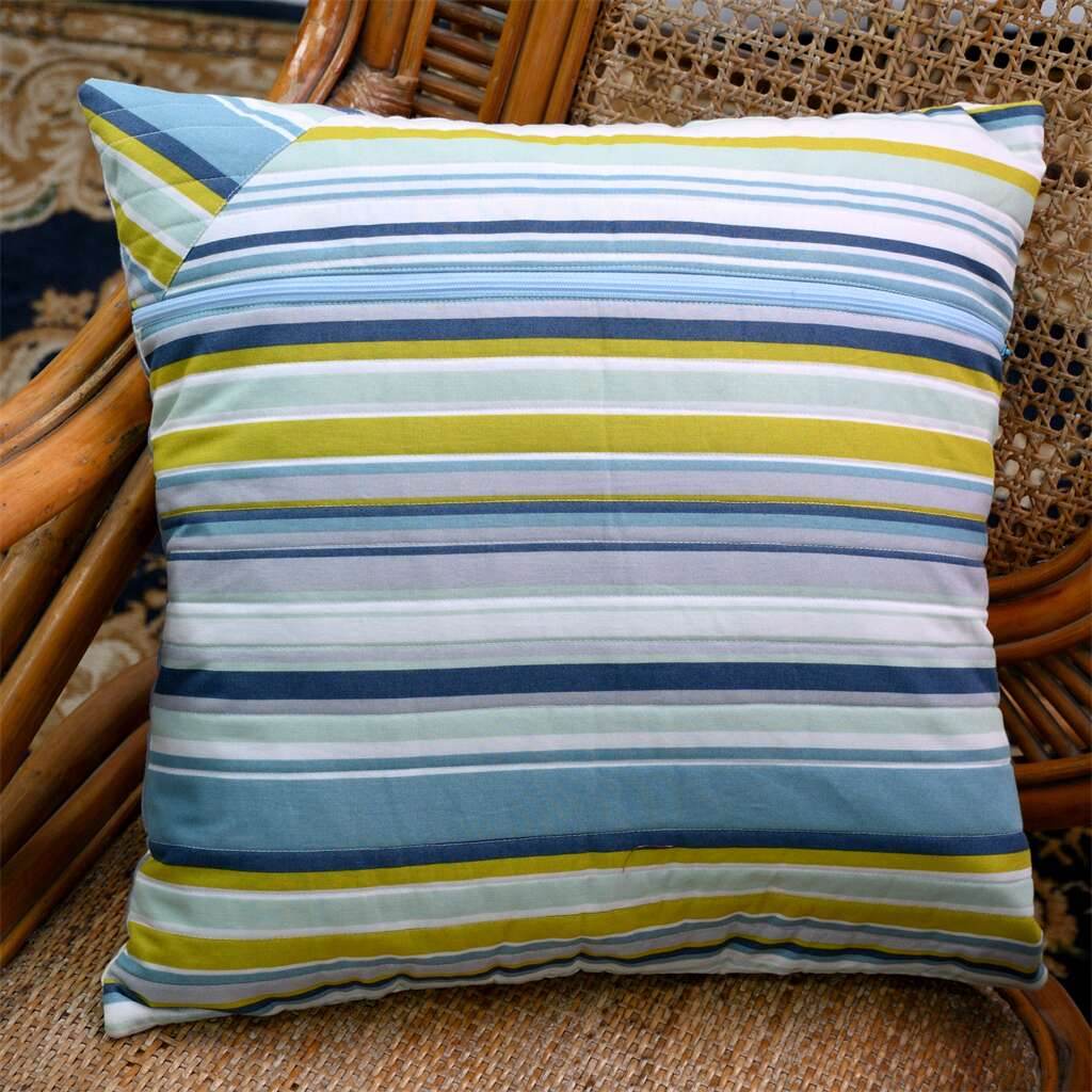 ingriTAO Handcrafted Nine - Patches Patchwork Cushion Cover Pillow Cover - ingriTAO