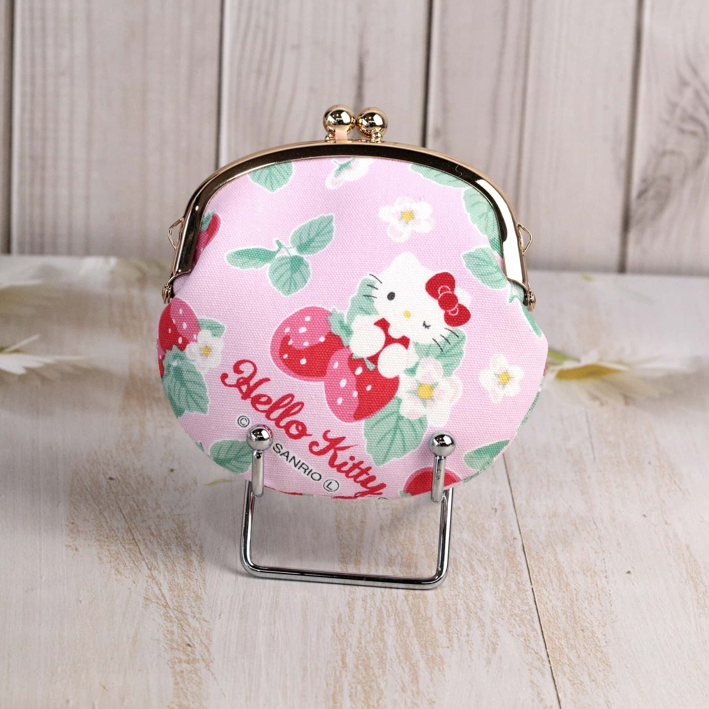 ingriTAO Hello Kitty Style Kiss Lock Coin Purse Back - ingriTAO