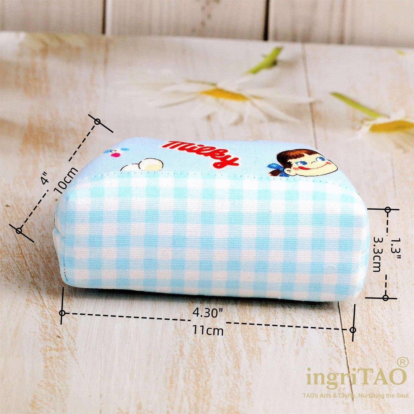 ingriTAO Milky Style Cute Mini Kiss Lock Coin Purse Size- ingriTAO