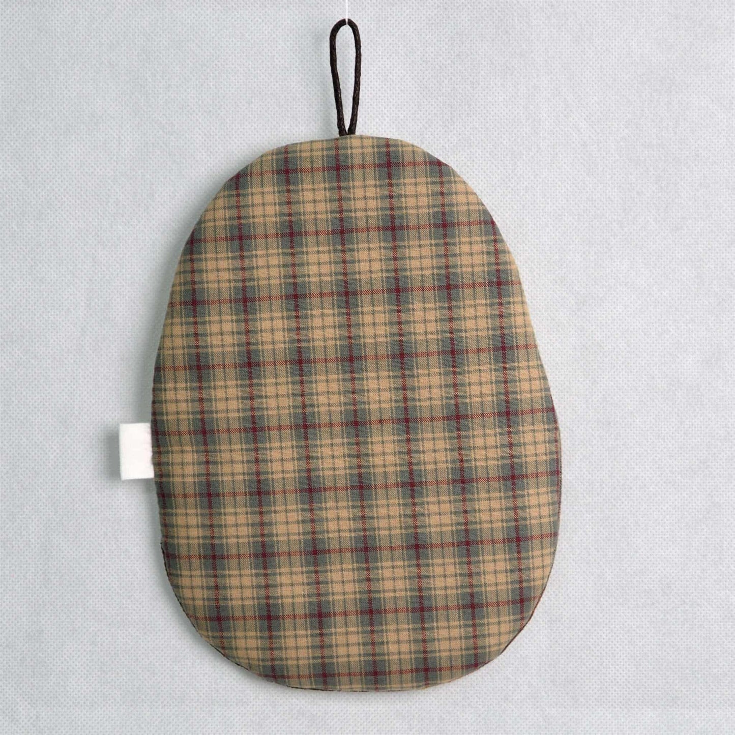 ingriTAO Ovoid Patchwork Pot Holder with Antlered hand - sewn stitches - ingriTAO