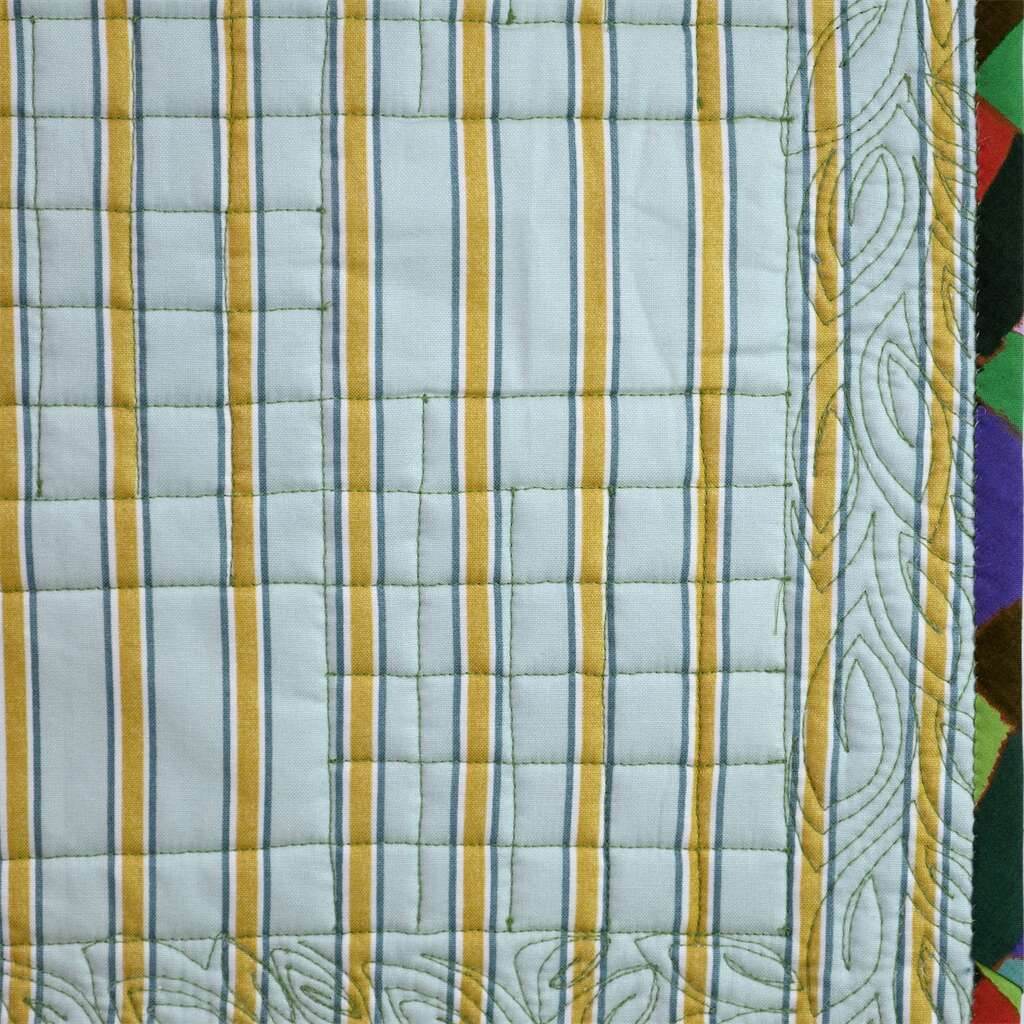 ingriTAO Patchwork Quilted Seat Cushion Chair Pad Squares and Rectangles Pattern - ingriTAO
