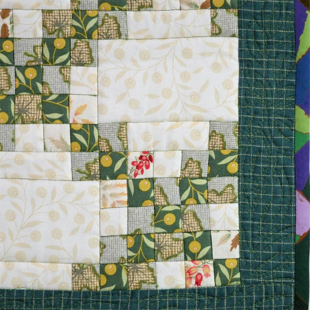 ingriTAO Patchwork Quilted Seat Cushion Chair Pad Squares and Rectangles Pattern - ingriTAO