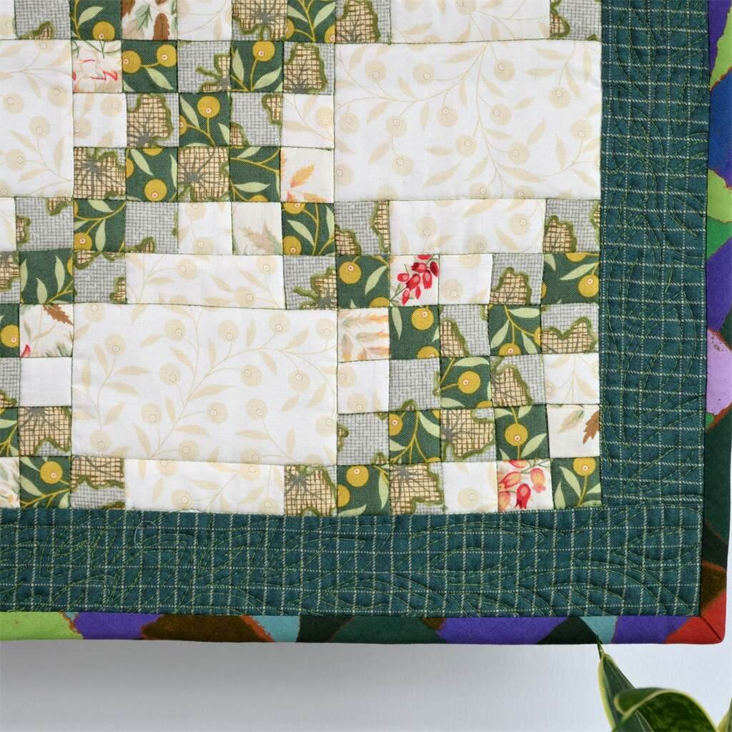 ingriTAO Patchwork Quilted Seat Cushion Chair Pad Squares and Rectangles Pattern - ingriTAO