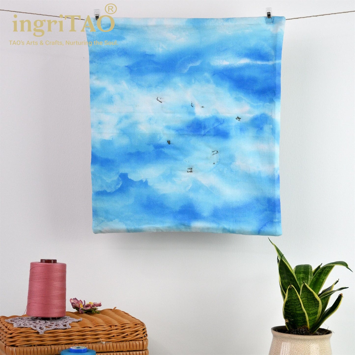 ingriTAO Quilting Art " Graceful Petal Waltz " Wall Hanging Centerpiece - ingriTAO