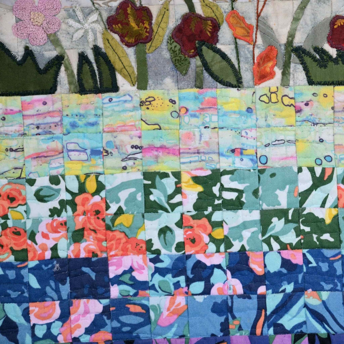 ingriTAO Quilting Art “Harmony in Bloom” - ingriTAO