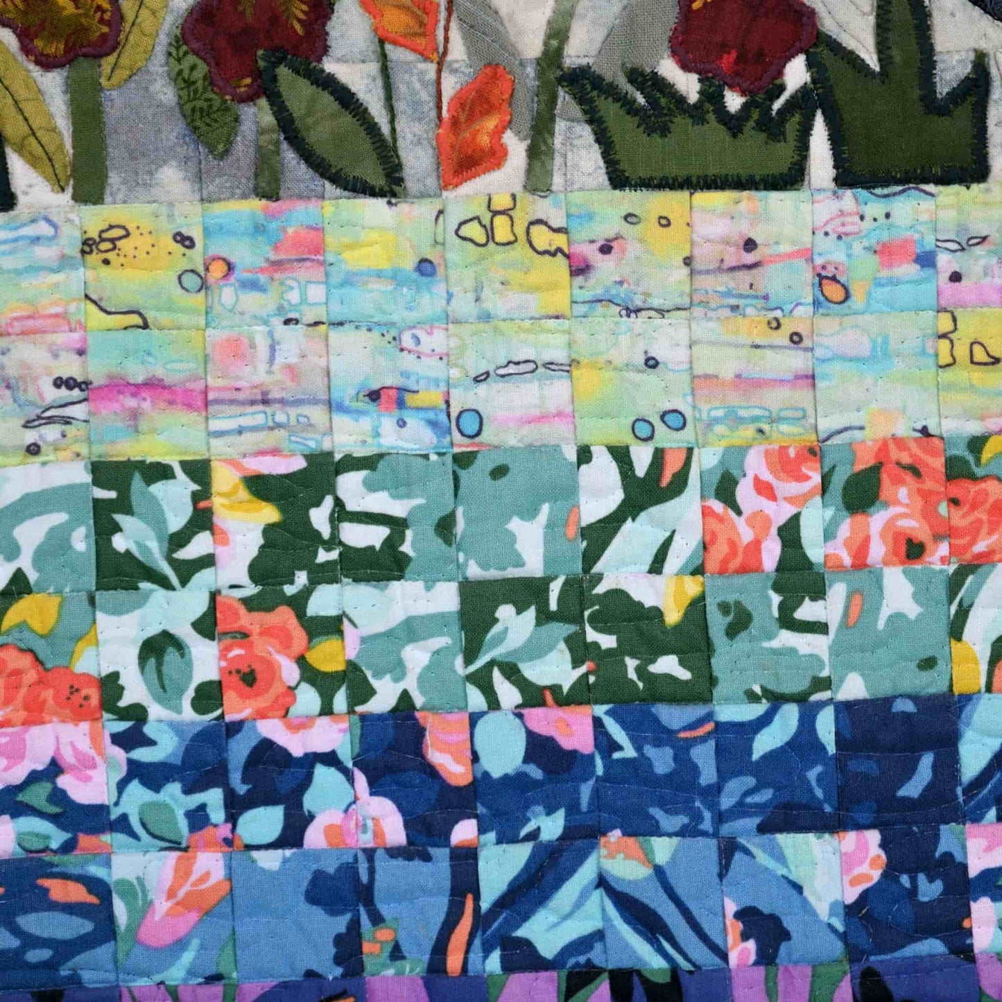 ingriTAO Quilting Art “Harmony in Bloom” - ingriTAO