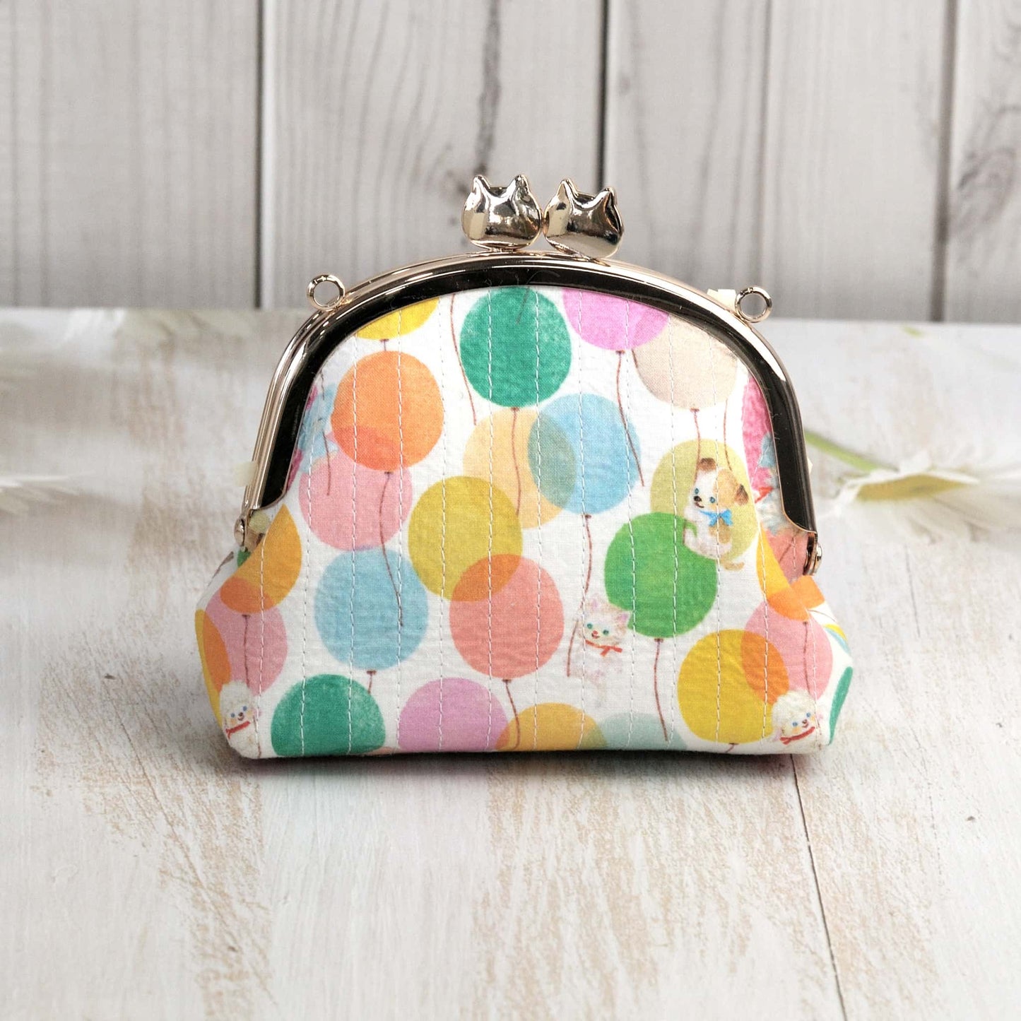 ingriTAO Weekend Joy Style Kiss Lock Coin Purse Front - ingriTAO