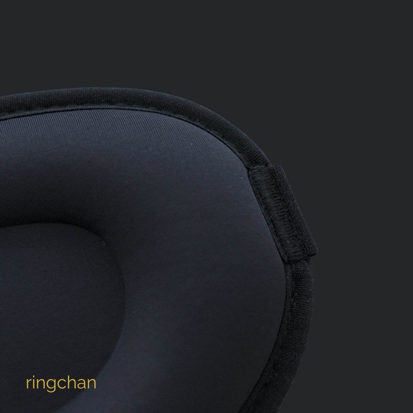 ringchan True Blackout Eye Masks for Sleeping Skin Friendly Ice Silk Fabric - Jet Black - ingriTAO