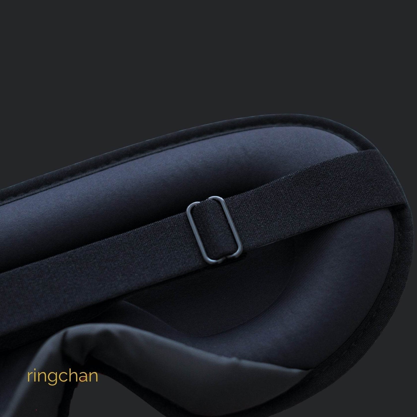 ringchan True Blackout Eye Masks for Sleeping Easily Adjustable Strap- Jet Black - ingriTAO