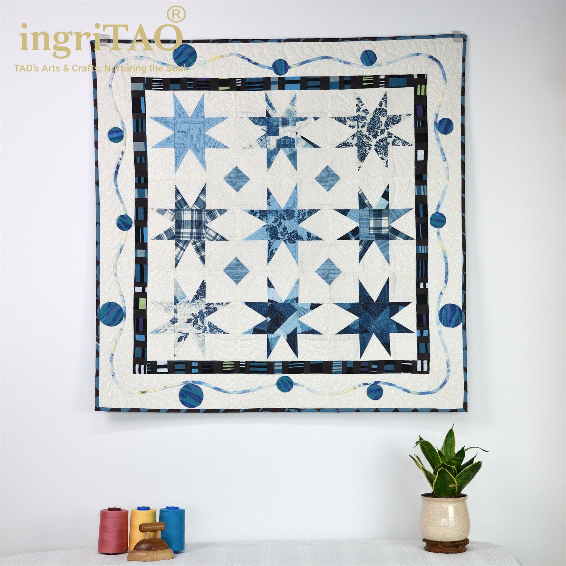 ingriTAO Celestial Tranquility Wall Hanging far