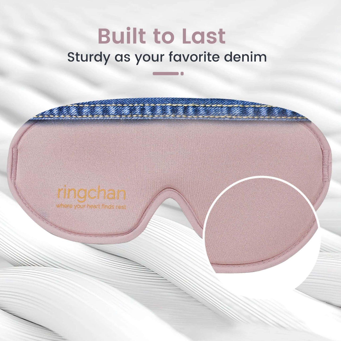 ringchan sleep eye mask for women men purple durability extended use handwashing sturdy stitch