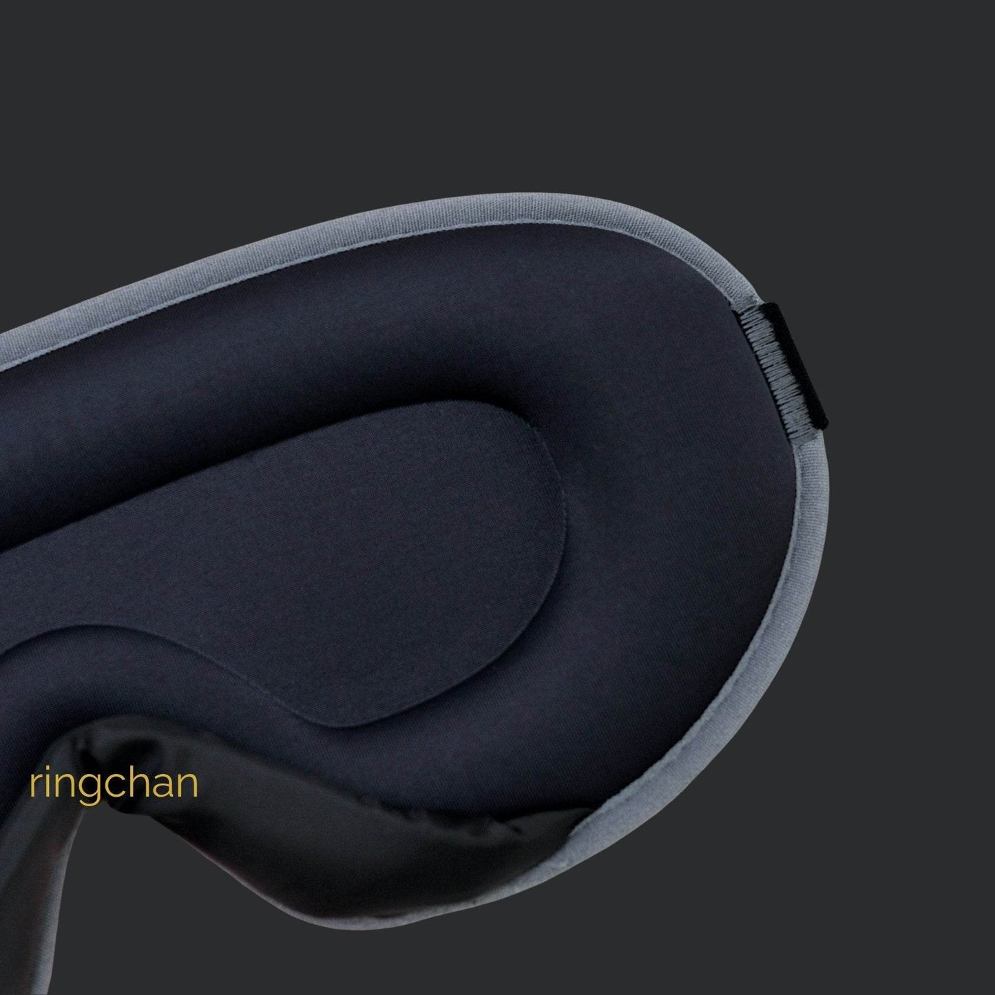 ringchan Complete Blackout 3D Sleep Mask Ice Silk Fabric Smooth Gentle on Skin– Slate Gray - ingriTAO