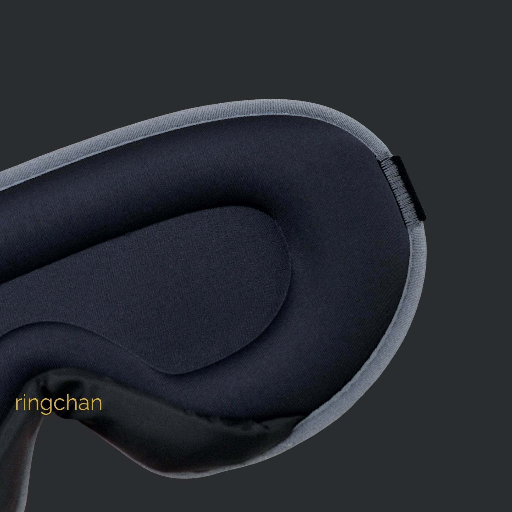 ringchan Complete Blackout 3D Sleep Mask Ice Silk Fabric Smooth Gentle on Skin– Slate Gray - ingriTAO