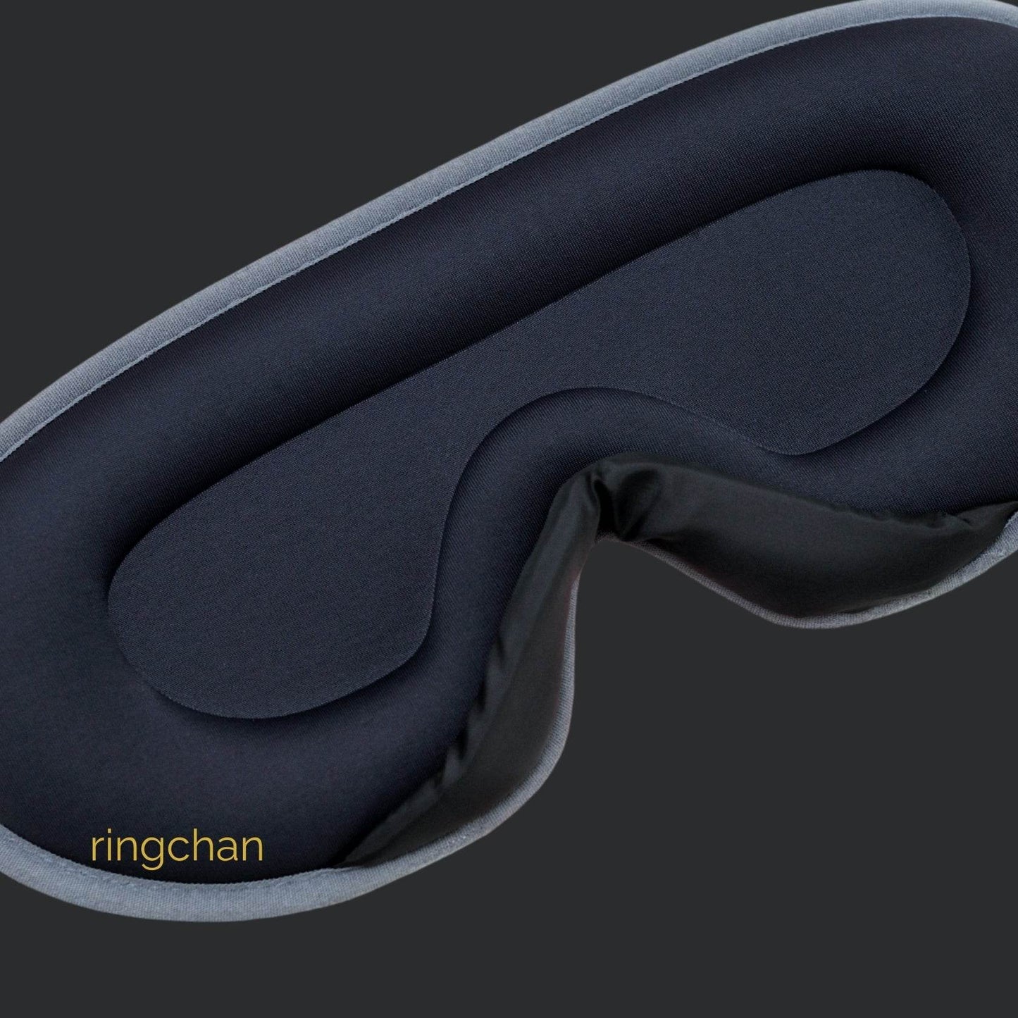 ringchan Complete Blackout 3D Sleep Mask Single Eye Cup No Sweaty Stuffy Feeling– Slate Gray - ingriTAO